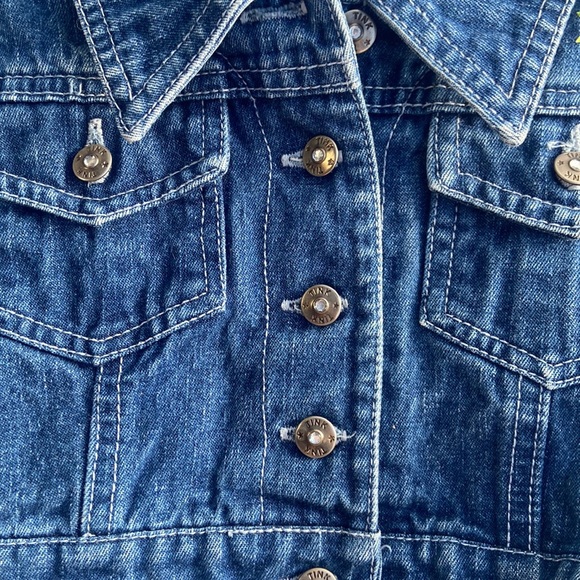 A half length, Jean jacket with Tinker Bell on it - Picture 3 of 7